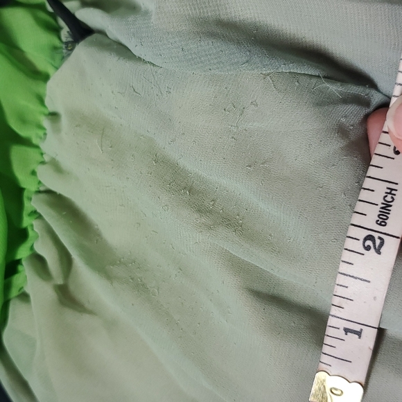 I.Ner Ombre Gren and Blue Sheer Maxi Dress - Picture 8 of 10